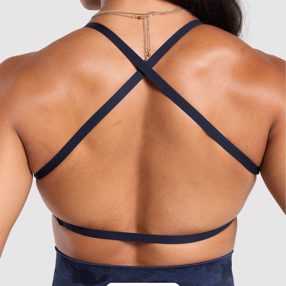Women's Navy Strappy Bralette